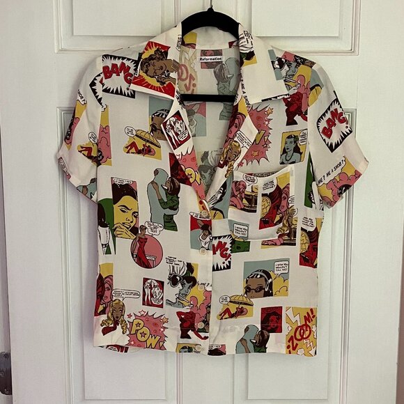 Reformation Cuba Top - Comic Book - Picture 2 of 6